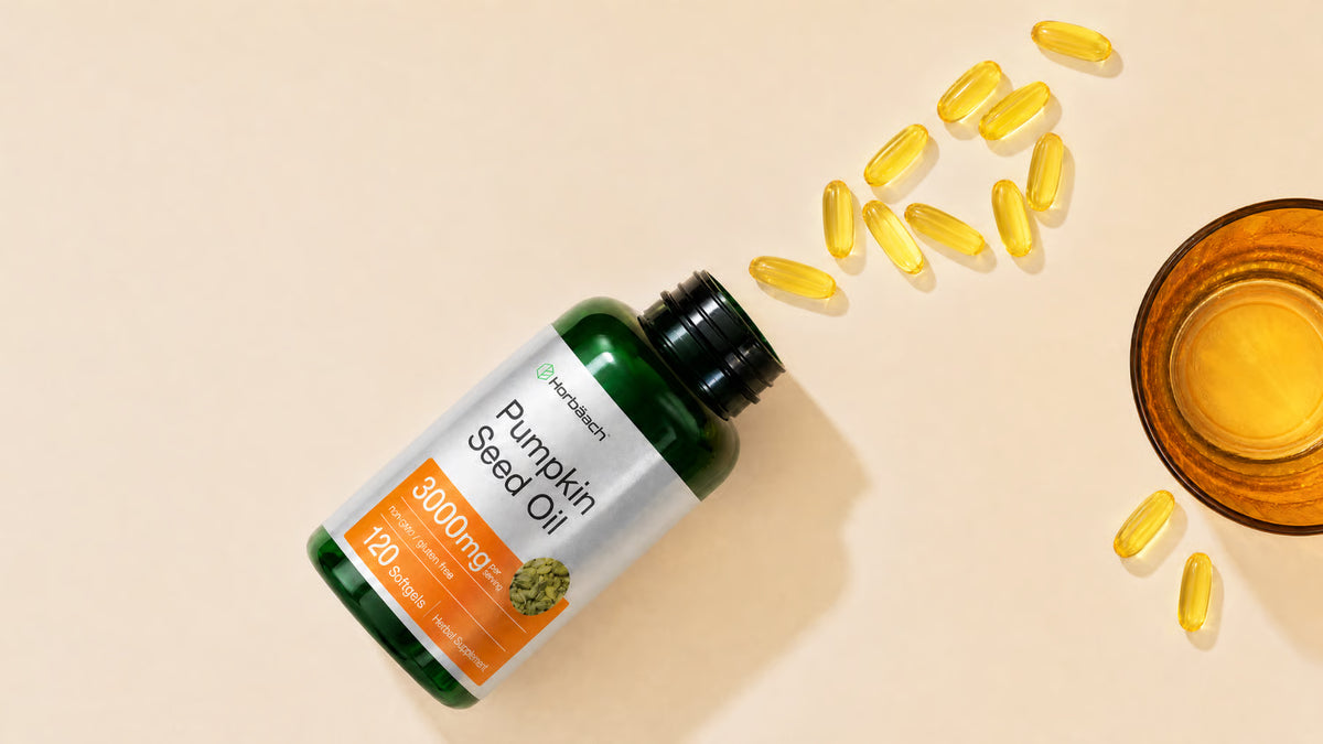 Horbaach Pumpkin Seed Oil 3000mg Softgels